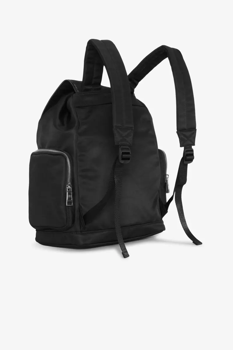 Black Bucky Nylon Backpack