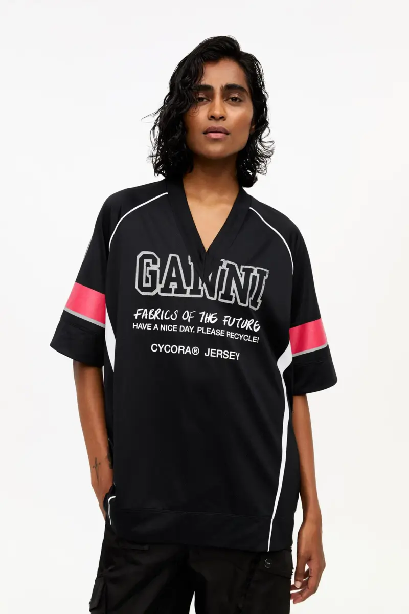 Black Future Mesh Oversized T-shirt