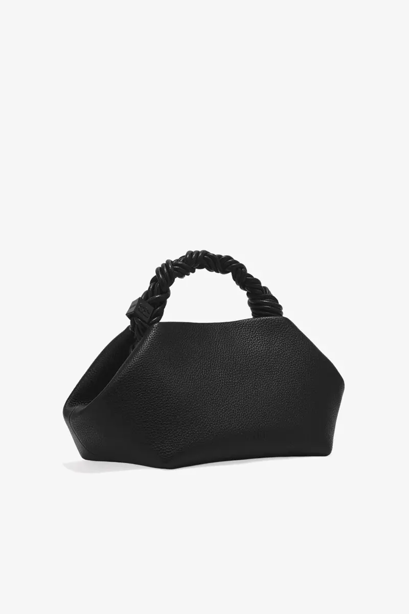 Black Grained Small GANNI Bou Bag