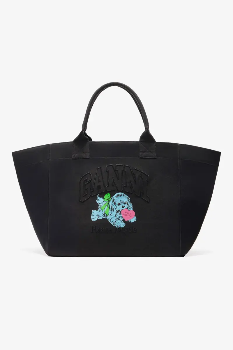 Black Puppy XXL Tote