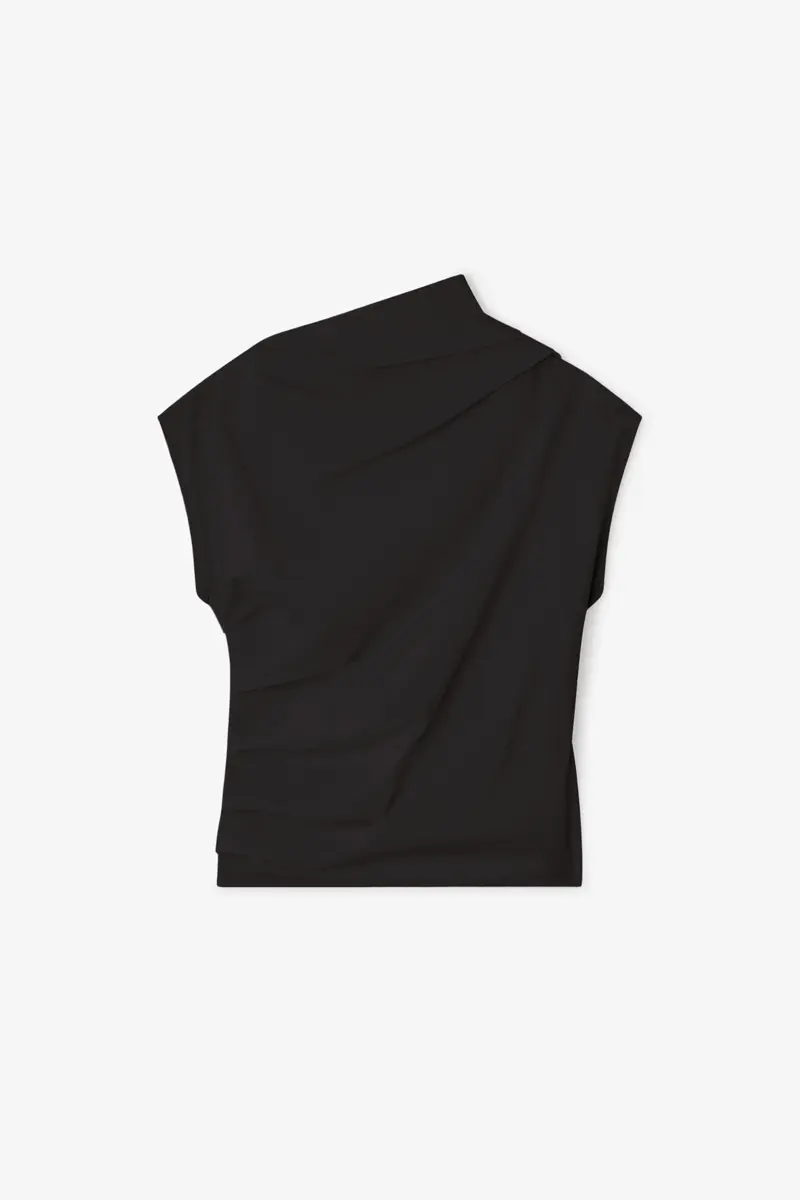 Black Ruched Top