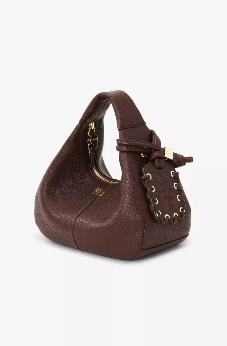 Brown Mini Hobo Bag
