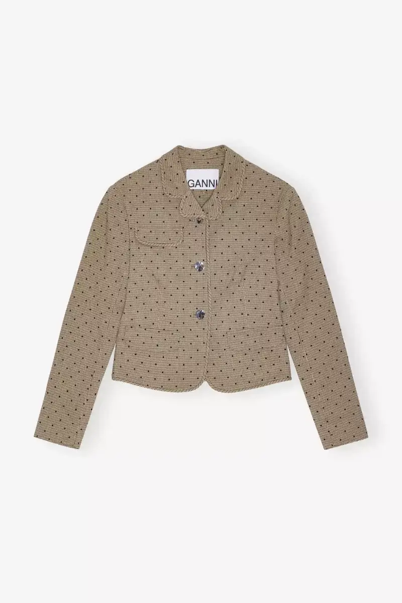 Flock Check Suiting Blazer Flock Check Suiting Blazer