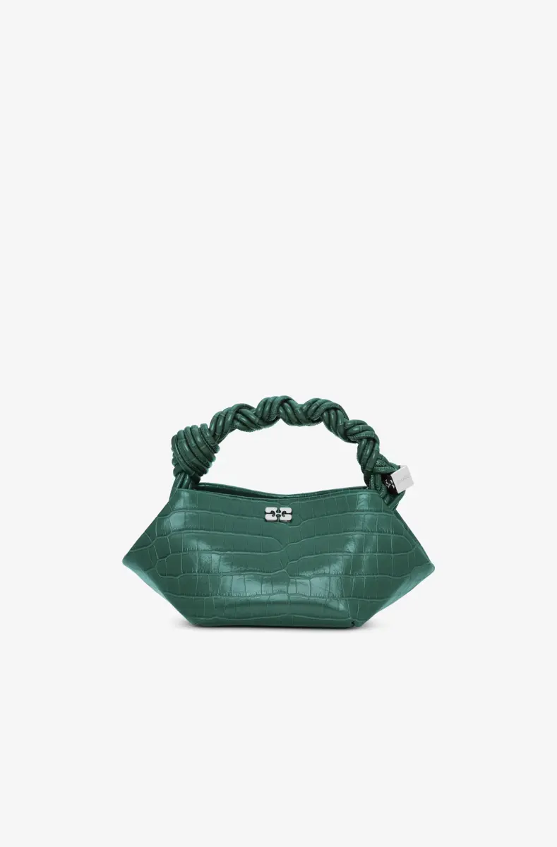 Green Croco Patent Mini GANNI Bou Bag
