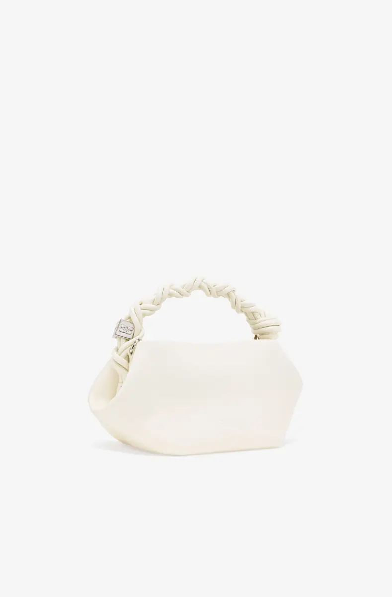Ivory Mini GANNI Lace-Up Bou Bag