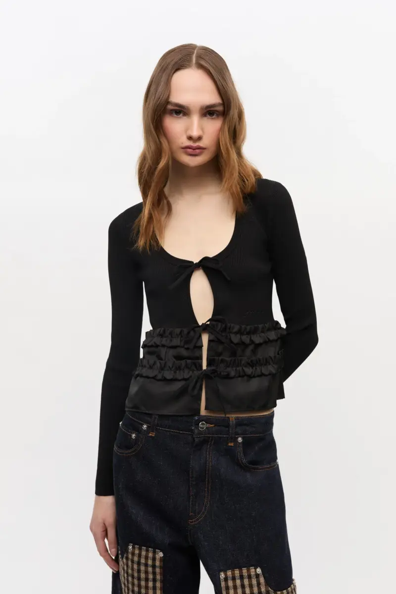 Melange Knit Cardigan