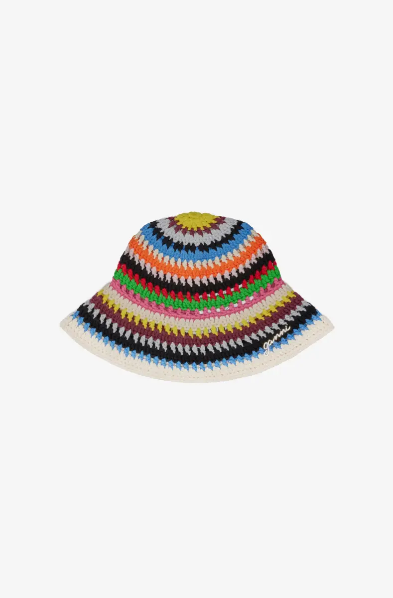Multicolour Crochet Bucket Hat
