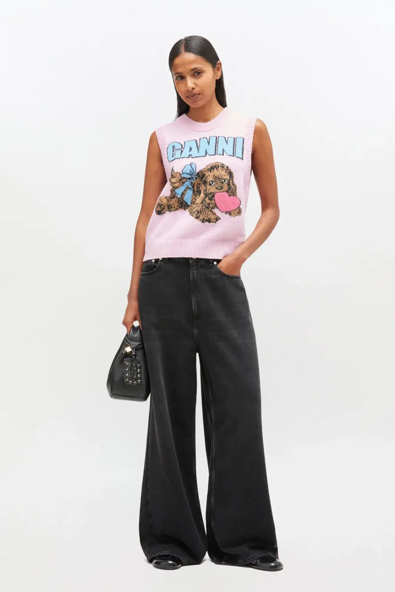 Pink Puppy Wool Vest