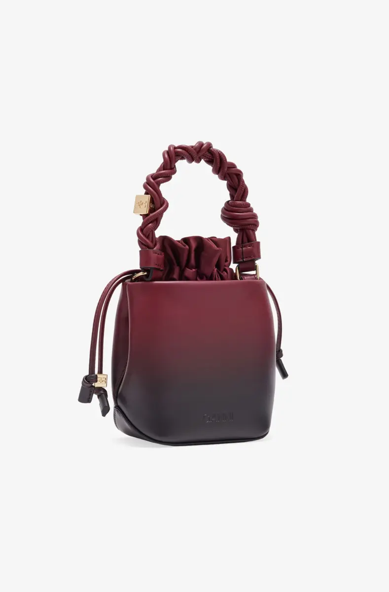 Red Gradient Mini GANNI Bou Bucket Bag