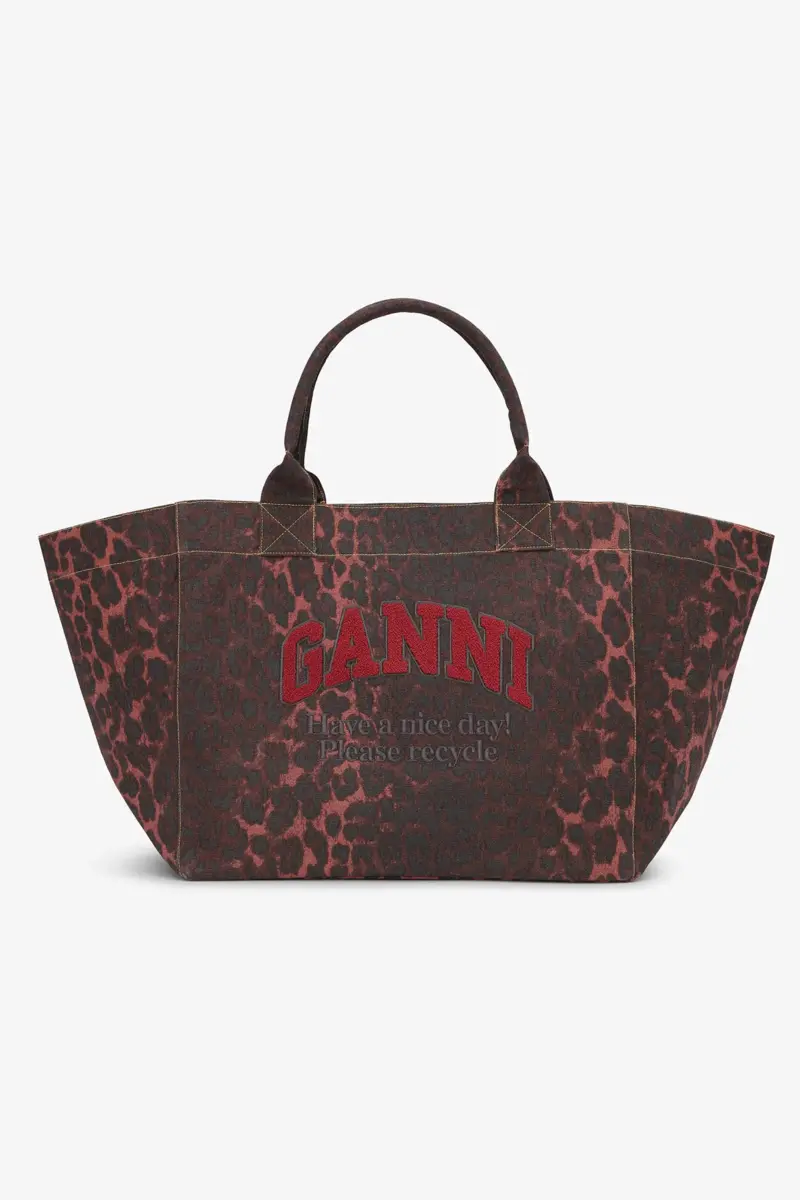 Red Leopard XXL Tote