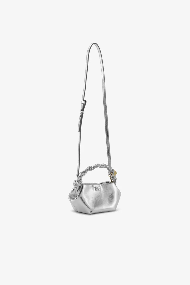 Silver Mini GANNI Bou Bag